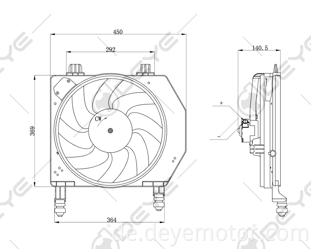 96FB8C607BJ BH 1118160 neue ankunft elektrische auto kühlerlüfter für FORD FIESTA